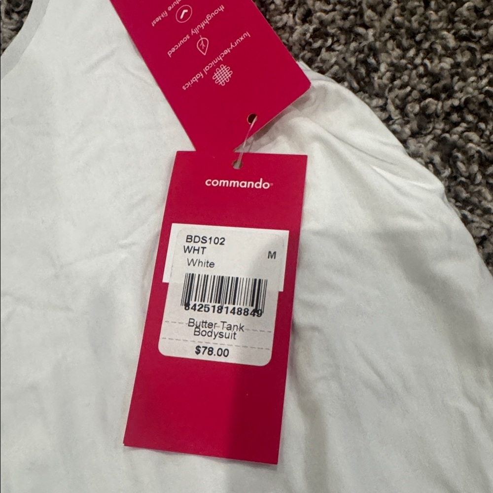 Commando Classic White butter tank Bodysuit - Picture 3 of 6